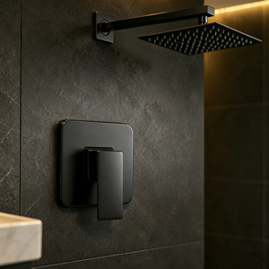 Ensemble de douche mural moderne doré en gros, avec sortie supérieure en acier inoxydable 304, optionnel 8-16 pouces, en laiton mural - Product Image 2
