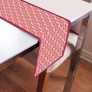 Camino de Mesa Estampado 100% Algodón, Decoración de Mesa Simple, Ecológica e Impermeable para el Hogar, Comedor y Eventos - Product Image 3