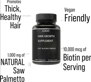 ओएम/ओडम निजी लेबल बायोटिन ने वयस्कों के लिए स्वस्थ बालों की वृद्धि विटामिन कैप्सूल को पूरक करने के लिए - Product Image 3