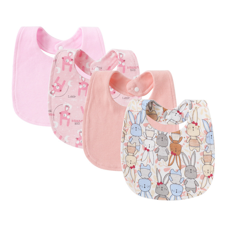 Mini lapin rose champagne tas carré bieb
