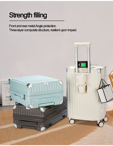도매 캐리어 20인치 수하물 24인치 바퀴 달린 여행 가방 기내용 트래블 백 슈트케이스 여행용 가방 3종 세트 - Product Image 5