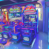 Máquina de Videojuegos Arcade de Metal, Dinosaur Century, para 2 Jugadores, Simulador de Disparos con Pistola, Consola de Juegos de Disparos