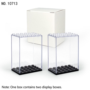 BLOCKMOC 10713 <b>Acrylic</b> Display Case Box Wholesale Dustproof Transparent Cover Customized Color Small Particle Accessories - Product Image 2