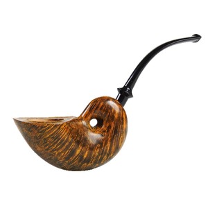 Muxiang Briar Wood Tobacco Pipe Bent Shape 3mm Filter Mouthpiece Handmade Smoking Pipe - Product Image 5
