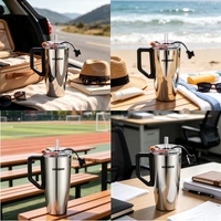Bouteille d'eau isotherme à double paroi en acier inoxydable de 38 oz avec finition miroir et paille pour l'école