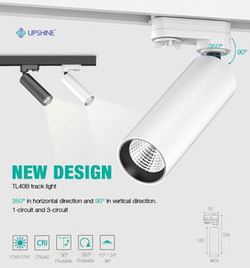 Luz de Riel LED COB, Iluminación Enfocada, Ambiente Dramático, Disipador de Calor de Aluminio, 1 Circuito y 3 Circuitos - Product Image 3