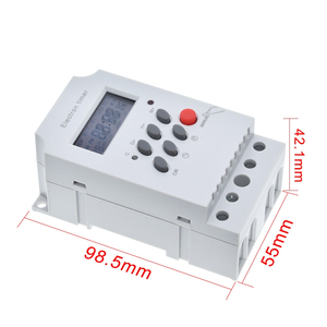 Temporizador electrónico de CA, 220V, 25A, carril Din, interruptor de temporizador electrónico programable <span class=keywords><strong>Digital</strong></span>, Control de equipo eléctrico, encendido/apagado, para el hogar - Product Image 2