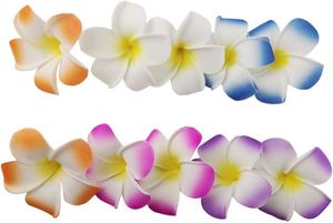 Factory <b>Egg</b> Flower Artificial Frangipani Headwear Handcrafted Hair Clips 4-11 CM <b>Egg</b> Flowers for Seaside Vacation - Product Image 4