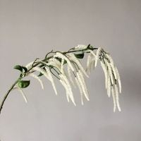 LO-84 Plante artificielle en plastique en gros, 78 cm, tige de glycine artificielle à 42 grappes, verdure artificielle pour événements et décoration intérieure