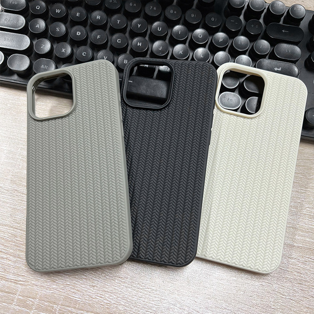 Simple and Elegant iPhone 15 Compatible iPhone 14 Apple Phone case  Pro Max Woven 1 All-inclusive Anti-drop 7 Knitted Pattern