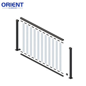 Kits de balustrades d'escalier extérieures en <span class=keywords><strong>aluminium</strong></span> – Prix compétitifs – <span class=keywords><strong>Kit</strong></span> de garde-corps d'escalier en <span class=keywords><strong>aluminium</strong></span> à plateau plat – <span class=keywords><strong>Balustrade</strong></span> en <span class=keywords><strong>aluminium</strong></span> - Product Image 2