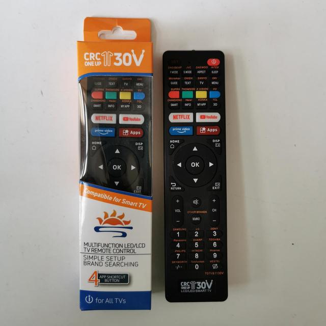 CRC1130V Universal Remote Control for All LED LCD TV LR-LCD 707E CRC707V Upgraded Version Controller