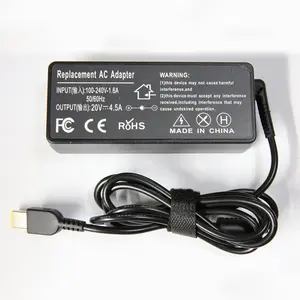 China Factory Original 90W Laptop Ac Adaptor 20V 4.5A Power Adapter For Laptop With USB Pin