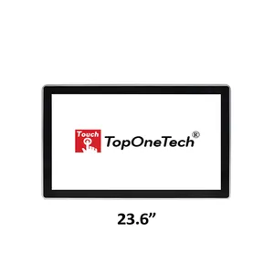 TopOneTech זול מגע מסך צג 23.6 אינץ