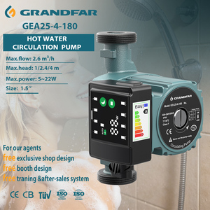 Pompe de circulation haute performance Grandfar Intelligent 4m, moteur à vitesse variable, pour eau chaude, OEM ODM, GEA25-4-180 - Product Image 1