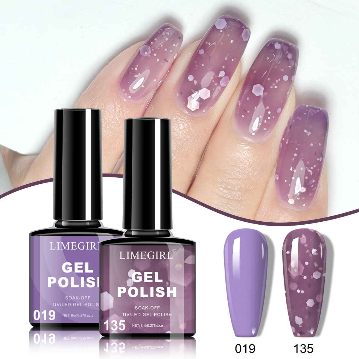 2 juegos de pegamento morado