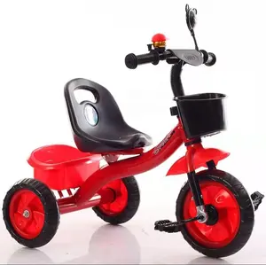 Bebek arabası çin ucuz çocuk triportörü kauçuk tekerlekler