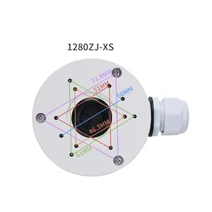 Made in China Waterproof IP66 Universal Metal Hemisphere Camera PZT Mount Bracket Accessories CCTV Outdoor Junction Box 1280ZJ