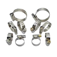Collier de serrage Chuangtuo en acier inoxydable 304 poli de qualité industrielle pour tuyau d'aspiration de pompe, plage de serrage réglable 20-100 mm