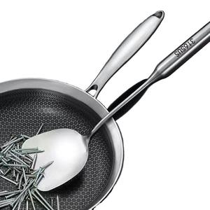 Spatule de cuisine, louche, cuillère ajourée, spatule de wok professionnelle en acier inoxydable 316, qualité alimentaire, pour l'exportation - Product Image 5
