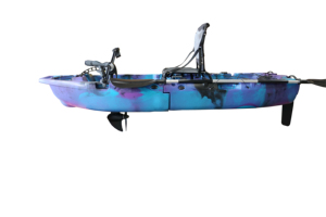 Kayak modulaire monoplace pliable VK-45 de 2,5 m avec système à double pédale, coque en HDPE de haute qualité de petite taille pour la pêche - Product Image 3