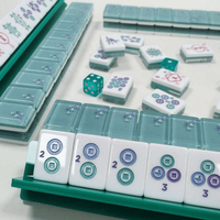 Stock US, Tuiles de Mahjong de Noël, Tuiles de Mahjong Américaines, Mahjong Papillon Gris, Ensemble de Mahjong Moderne, Tuiles Multicouches, Fête Familiale