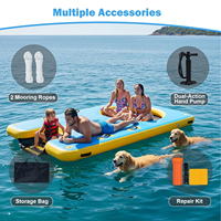 Plateforme de quai flottante commerciale gonflable en PVC pour piscine et yacht, pour usage extérieur, 5-10 passagers, Série DT