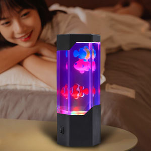 Modern Kids Led Night Lights Children Gift Kid Decor Light <strong>Jellyfish</strong> <strong>lava</strong> Water Fantasy Fish <strong>Lamp</strong> - Product Image 5
