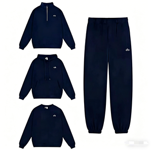 Felpa Oversize in Cotone Personalizzata Lize per <span class=keywords><strong>Uomo</strong></span>, Felpa con <span class=keywords><strong>Cappuccio</strong></span> Ricamata a Tinta Unita con <span class=keywords><strong>Mezza</strong></span> Cerniera - Product Image 2
