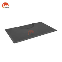 Tapis de salon semi-circulaire professionnel pour chaise de barbier, tapis de sol imperméable pour coiffeur, confort pour la position debout