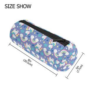 Trousse à crayons personnalisée Kawaii avec impression de licornes, sac à crayons avec fermeture éclair pour écoliers, garçons et filles - Product Image 2