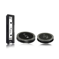 Ensemble de commutateurs infrarouges sans fil de type tactile, de forme ronde, de haute qualité, en métal, avec récepteur pour porte coulissante automatique