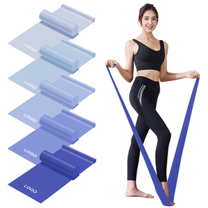 Fascia di Resistenza in Lattice Blu Sfumato <span class=keywords><strong>per</strong></span> Pilates, Yoga, Danza, Esercizi di Stretching, Modellamento di Petto, Schiena, <span class=keywords><strong>Braccia</strong></span>, Gambe, Vita e Fianchi, Personalizzabile - Product Image 1