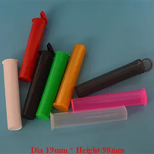 Tubo de embalaje de plástico, 73mm, 98mm, 109mm, 116mm, 120mm, 150mm