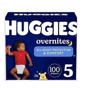 Huggies Overnites Taille 3 Couches de nuit souples pour bébés de 16 à 28 livres Lot de 132 - Product Image 5