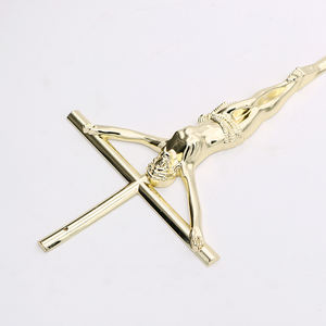 Croix de Jésus Crucifix de style européen pour accessoires funéraires de cercueil funéraire avec croix de cercueil élégante - Product Image 5