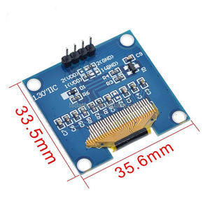 1. 3-Zoll-LCD-Bildschirm, Blau und Weiß, I2C- und IIC-Kommunikation, 12864 OLED-Anzeigemodul, 4 Pins - Product Image 2