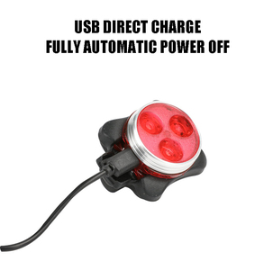Ensemble de feux de vélo à LED alimentés par batterie pour le <span class=keywords><strong>camping</strong></span>, phare avant et feu arrière, étanche et lumineux - Product Image 5