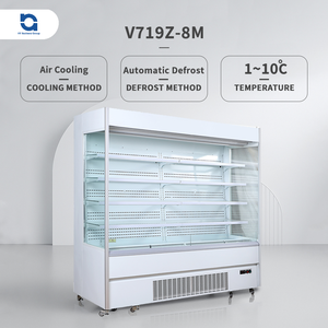 Comercial 470L a 1260L Multideck Chiller Refrigerador Modo de refrigeración por aire Vitrina para tienda de conveniencia y exhibición de supermercado - Product Image 5