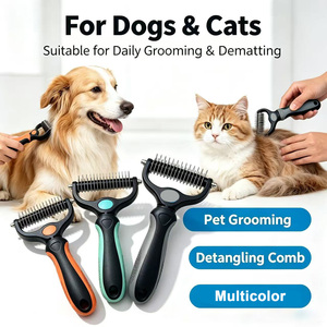 Rastrillo <span class=keywords><strong>para</strong></span> Pelaje Inferior <span class=keywords><strong>para</strong></span> Golden Retriever y <span class=keywords><strong>Husky</strong></span>, Peine Desenredante de Doble Cara <span class=keywords><strong>para</strong></span> Mascotas de Pelaje Grueso, Herramienta Profesional de Aseo <span class=keywords><strong>para</strong></span> Gatos - Product Image 5
