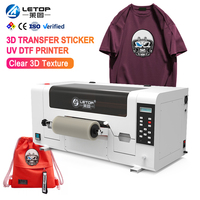Impresora UV DTF Multifuncional LETOP Factory 300S 3D para Impresión de Etiquetas y Logotipos