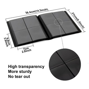 Premium <b>Plastic</b> Trading Card Binder 4 <b>Pockets</b> Durable PVC/Cloth Cover Screw Binding for TCG Card Collections (Customizable Size) - Product Image 4