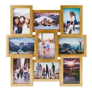 <span class=keywords><strong>2025</strong></span> tùy chỉnh màu đen trắng gỗ tự nhiên màu tường trang trí nội thất khung hiển thị 4x6 và sáu 6x4 inch hình ảnh 8910 mở cắt dán khung - Product Image 2