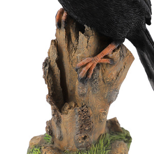 Oiseau sur d'arbre, Figurines d'animaux, SCULPTURE en résine polyrésine, décoration de la maison, Animal Magpie réaliste, 15 jours, 6 cm, fait à la main - Product Image 4