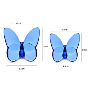 Adornos de mariposa de cristal K9 de lujo, regalos de boda de gama alta, decoraciones para fiestas en casa, estilo de diseño ecléctico, Naturaleza muerta elegante - Product Image 5