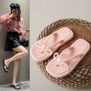 <span class=keywords><strong>Chanclas</strong></span> de Verano con Lazo, Modernas, Ligeras, de Secado Rápido, Versátiles, con Suela Plana, Antideslizantes, con Clip, para la Playa, para <span class=keywords><strong>Mujer</strong></span> - Product Image 2
