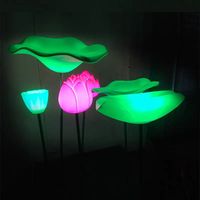 Square Mall gudang LED IP65 pencahayaan lanskap seperti Lotus hidup segitiga akar Motif bunga lampu hias lampu apung
