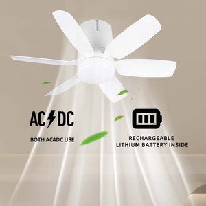 Thiết kế mới 12 inch bán buôn ngoài trời và trong nhà có thể sạc lại quạt trần với từ xa và lumen cao - Product Image 2
