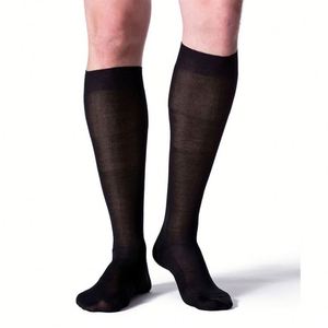 Calcetines <span class=keywords><strong>de</strong></span> Hombre Ultrafinos con Logotipo Personalizado, Calcetines <span class=keywords><strong>de</strong></span> Media Pantorrilla, Translúcidos, Tejidos para Negocios - Product Image 1