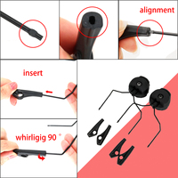 Cache-oreilles électronique ARC OPS-CORE casque Rail adaptateur casque tactique support pour Howard Leigh Impact Sport chasse casque de tir
